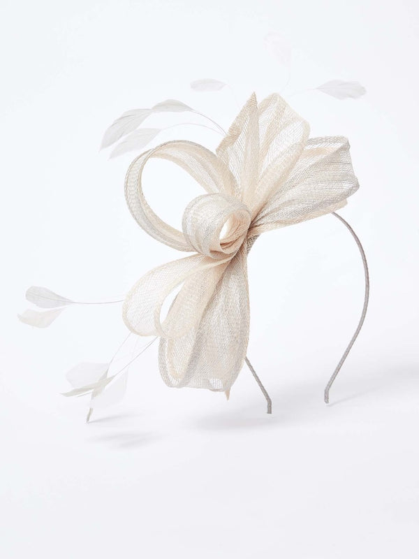 Gina Bacconi Menali Two Tone Fascinator Silver Mist