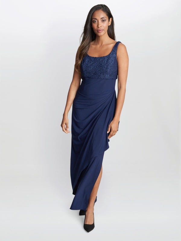 Gina Bacconi Sadira Maxi Lace Bolero Dress With Jacket