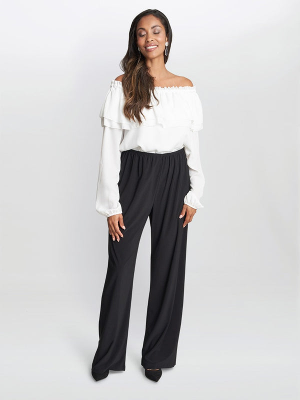 Gina Bacconi Sharlene Matte Jersey Straight Leg Trouser
