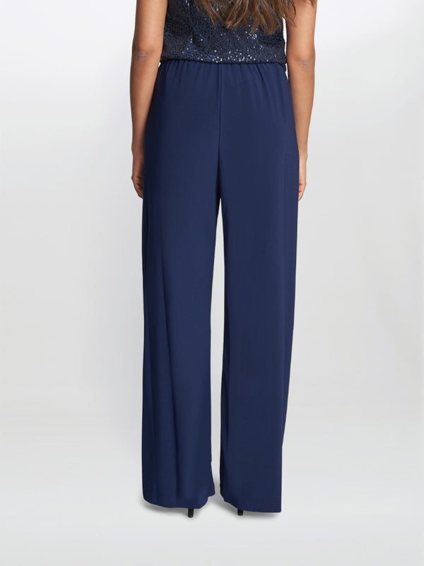 Gina Bacconi Sharlene Matte Jersey Straight Leg Trouser