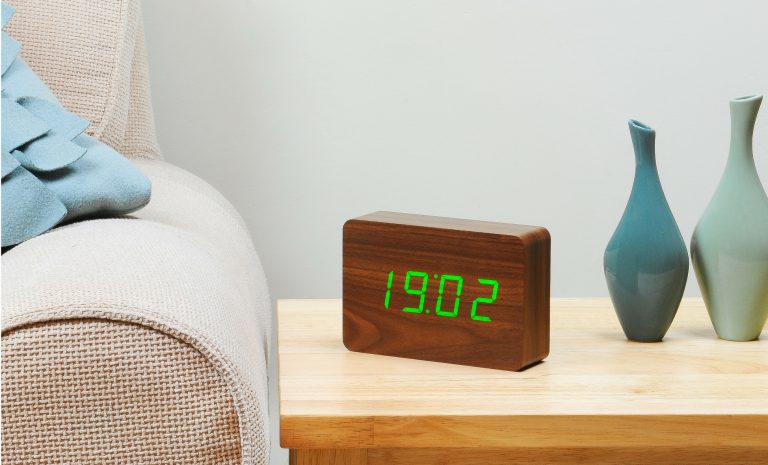 Gingko Brick Click Clock