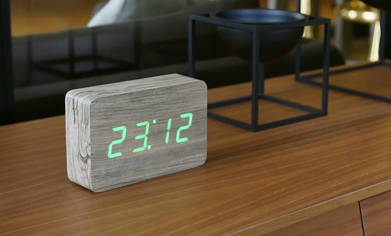 gingko Brick Click Clock