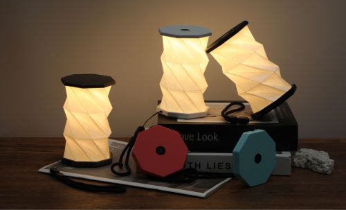 gingko Mini Hexagon Twist Lamp