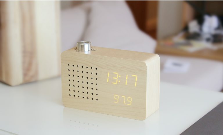 gingko Radio Click Clock