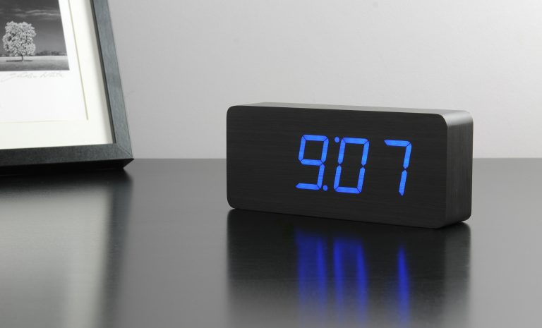 Gingko Slab Click Clock