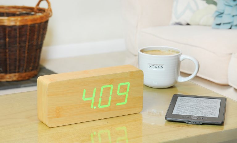 Gingko Slab Click Clock