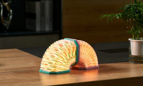 Gingko Velvet Accordion Lamp