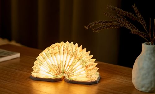 Gingko Velvet Accordion Lamp
