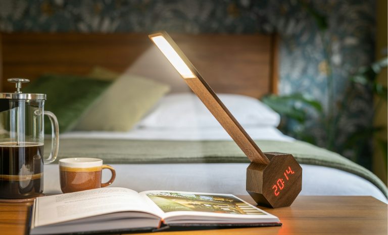 Gingko Octagon One Plus Portable Alarm Clock Desk Light