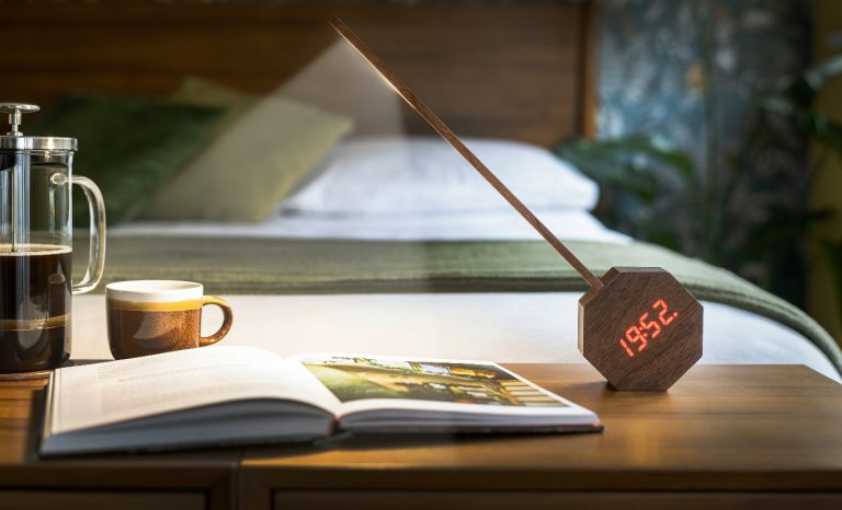 gingko Octagon One Plus Portable Alarm Clock Desk Light