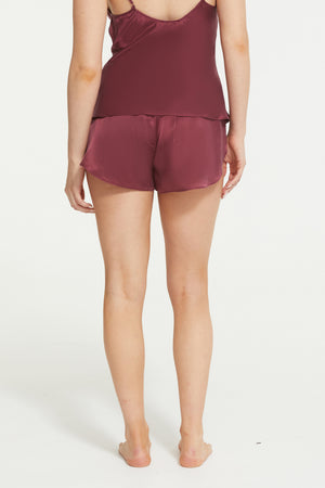 Ginia Antoinette Short Maroon