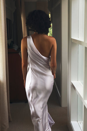 Ginia Asym Cowl Maxi Dress