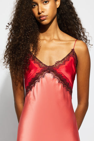 Ginia Billie Slip Dusty Rose / Chilli Red