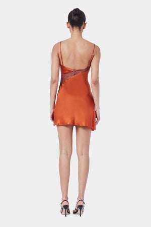 Ginia Cascading Lace Mini Dress