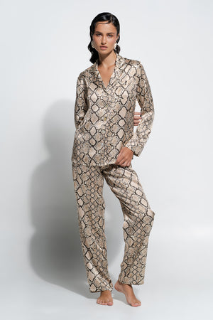 ginia Fine Finishes Pajama Python Print