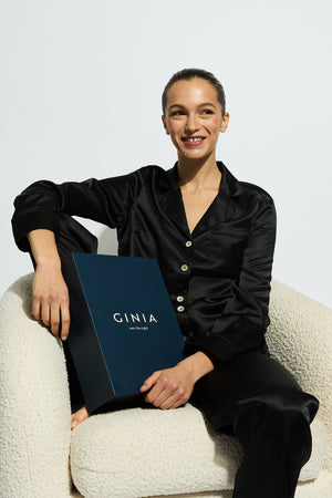 Ginia Fine Finishes Pyjama Gift Set Black