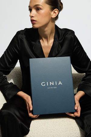 ginia Fine Finishes Pyjama Gift Set Black