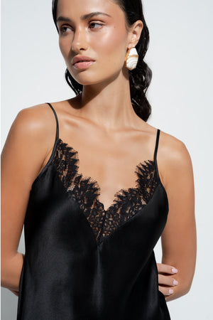 Ginia Iris Midi Black