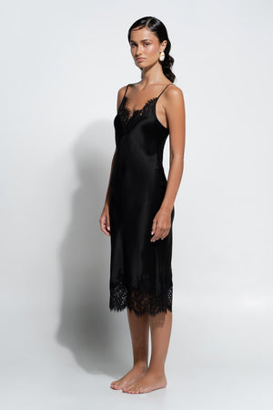 Ginia Iris Midi Black