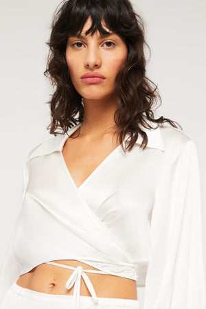Ginia Karli Wrap Shirt