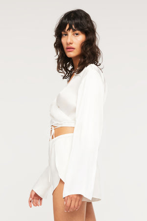 Ginia Karli Wrap Shirt
