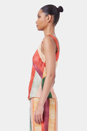 Ginia Laos Stripe Cotton Cami