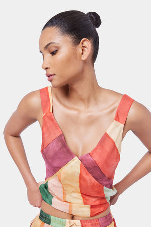 Ginia Laos Stripe Cotton Cami