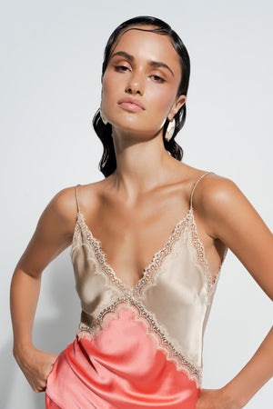 Ginia Sadie Cami Coral/Almond