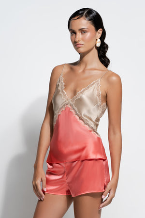Ginia Sadie Cami Coral/Almond