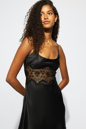 Ginia Siena Chemise Black