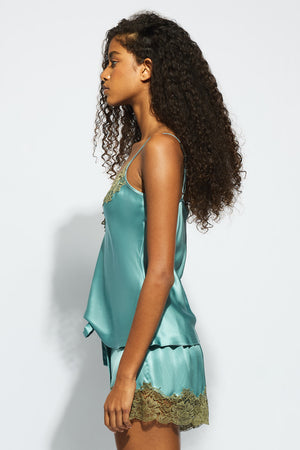 Ginia Silk Lace Cami River