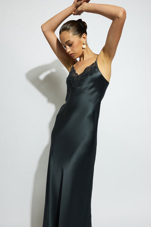 ginia Silk Lace Slip