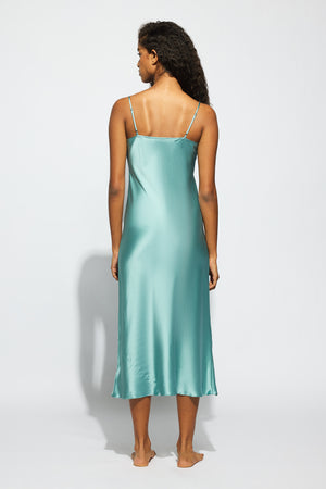 Ginia Silk Lace Slip River