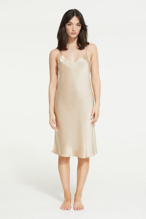 ginia Silk Midi Slip