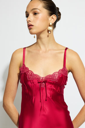 Ginia Silk Pintuck Chemise