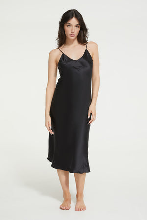 ginia Silk V Neck Slip