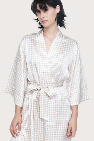 Ginia Silk Wrap Gown