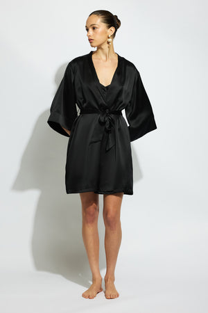 Ginia Silk Wrap Robe