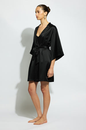 Ginia Silk Wrap Robe