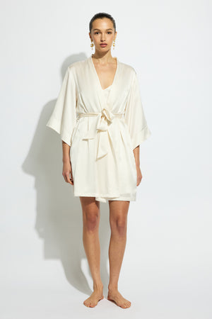 Ginia Silk Wrap Robe