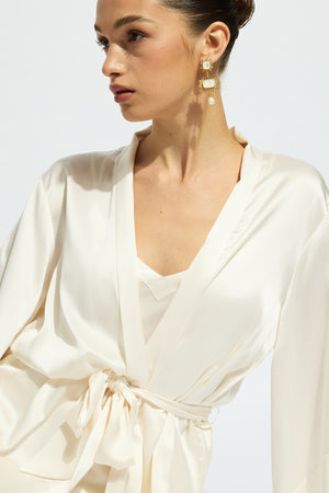 Ginia Silk Wrap Robe