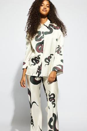 Ginia Valentina Pant Snake Print