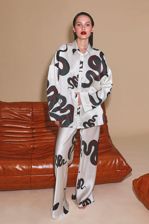 ginia Valentina Pant Snake Print