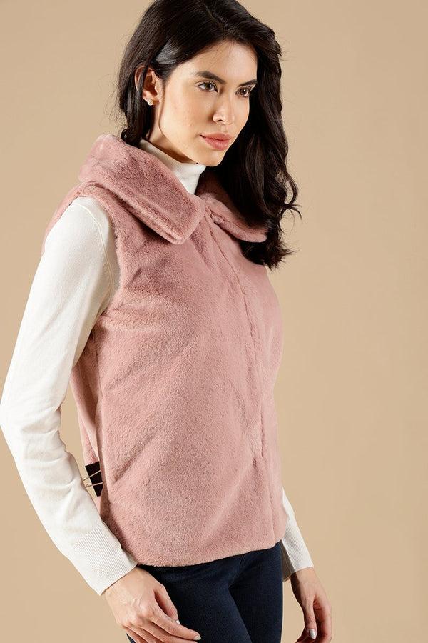 Gipsy Blush Pink Regular Fit Poleyster Jackets Pink