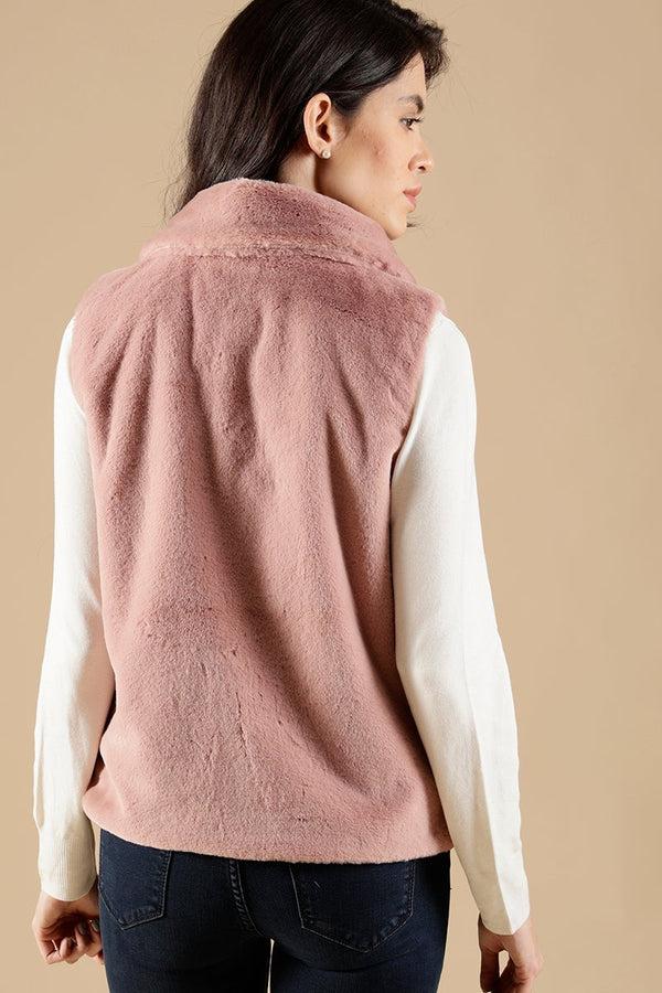 Gipsy Blush Pink Regular Fit Poleyster Jackets Pink