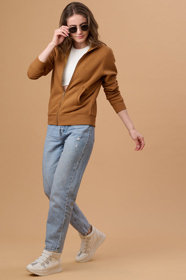 gipsy Butterscotch Regular Fit Sweatshirt for Gipsy Women – Stylish & Cozy Winter Collection