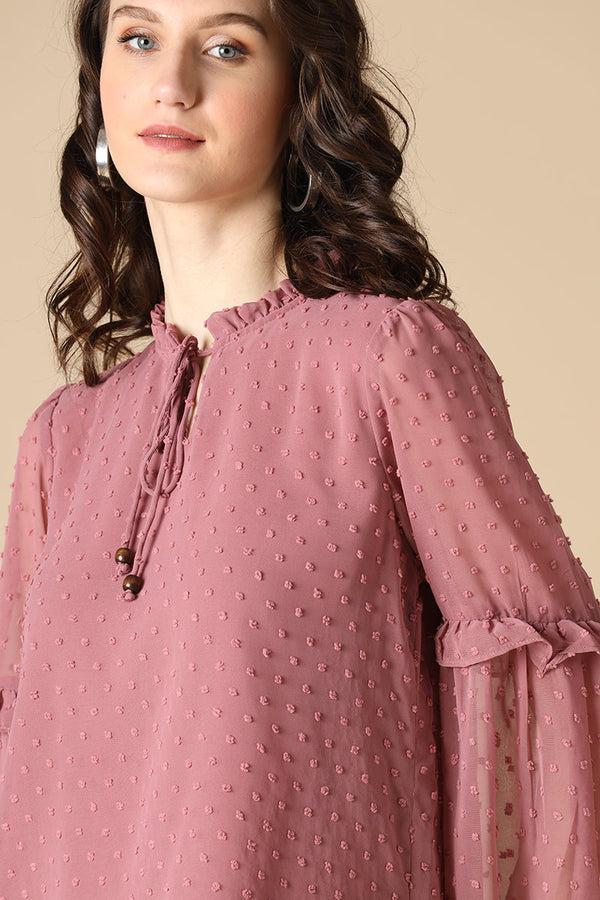 Gipsy Gipsy Aubergine Fashion Georgette Tunic Aubergine