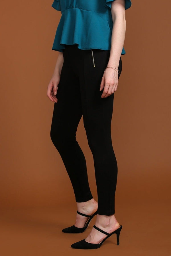 Gipsy Basic Black Skinny Jeggings Black