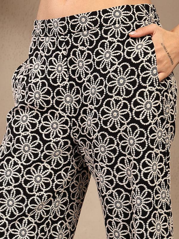 Gipsy Gipsy Black Embroidered Cotton Cord Set Black