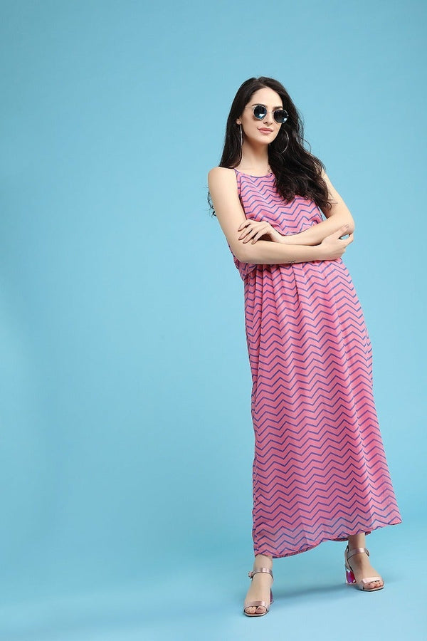 Gipsy Bright Pink Maxi Dress Pink